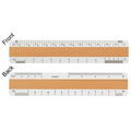 4 Bevel Architectural Ruler with Clear Vinyl Case (6")